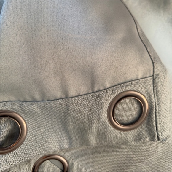 SAGE TEAL GREEN Blackout Lined Heavy Textured Grommet Curtains Drapes 95”x52” - Picture 11 of 15